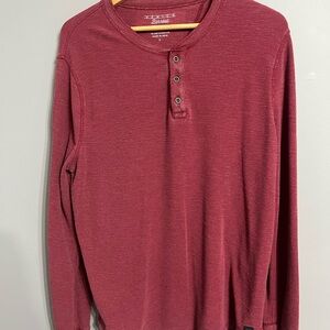 Lucky Brand Red Long Sleeve Tee